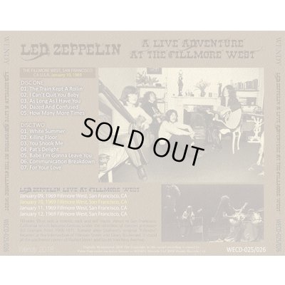 画像2: LED ZEPPELIN / A LIVE ADVENTURE AT THE FILLMORE WEST 【2CD】