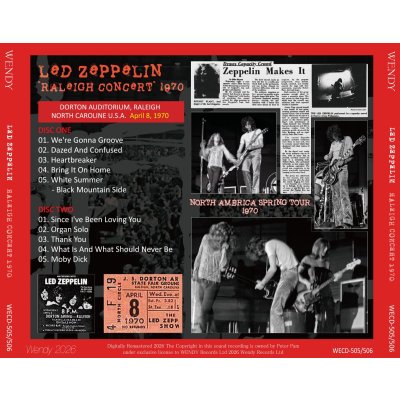 画像2: LED ZEPPELIN 1970 RALEIGH CONCERT 2CD