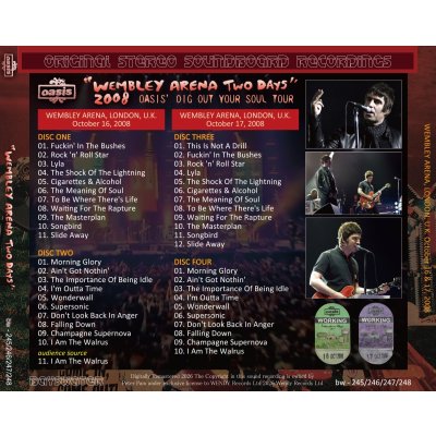 画像2: OASIS 2008 WEMBLEY ARENA TWO DAYS 4CD
