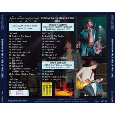 画像2: OASIS 2000 STANDING ON THE STAGE OF PARIS 2CD
