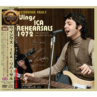 画像1: PAUL McARTNEY 1972 RECORDING VAULT WINGS ICA REHEARSALS CD+DVD 