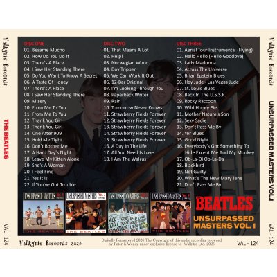 画像2: THE BEATLES UNSURPASSED MASTERS VOL.1 3CD