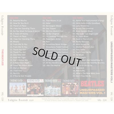 画像2: THE BEATLES UNSURPASSED MASTERS VOL.1 3CD