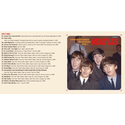 画像4: THE BEATLES UNSURPASSED MASTERS VOL.1 3CD