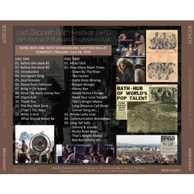 画像2: LED ZEPPELIN 1970 BATH FESTIVAL 2CD