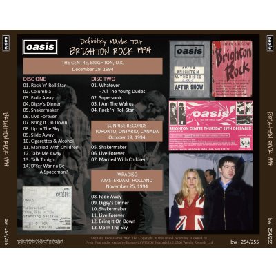 画像2: OASIS 1994 BRIGHTON ROCK 2CD