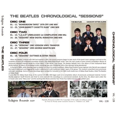画像2: THE BEATLES CHRONOLOGICAL "SESSIONS" 4CD