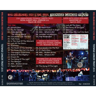 画像2: NOEL GALLAGHER 2015 TEENAGE CANCER TRUST 2CD