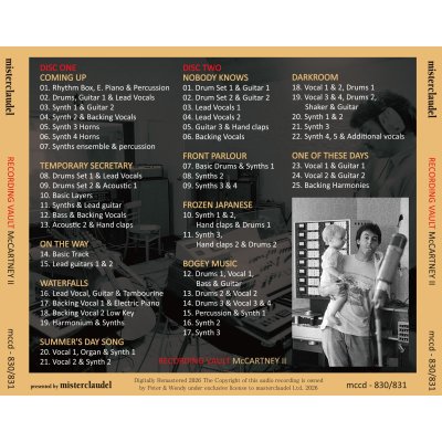 画像2: PAUL McCARTNEY RECORDING VAULT McCARTNEY II 2CD
