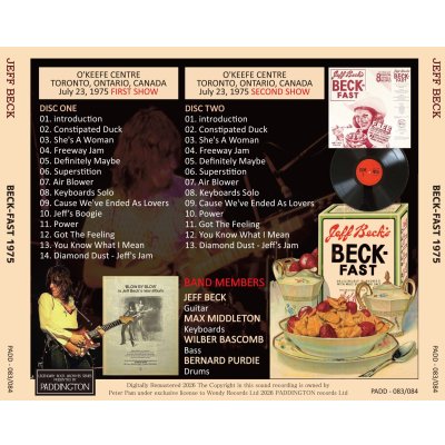 画像2: JEFF BECK 1975 BECK-FAST 2CD