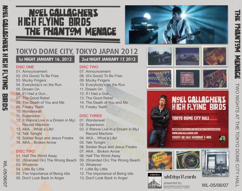 Noel Gallagher 12 The Phantom Menace 3cd Boardwalk