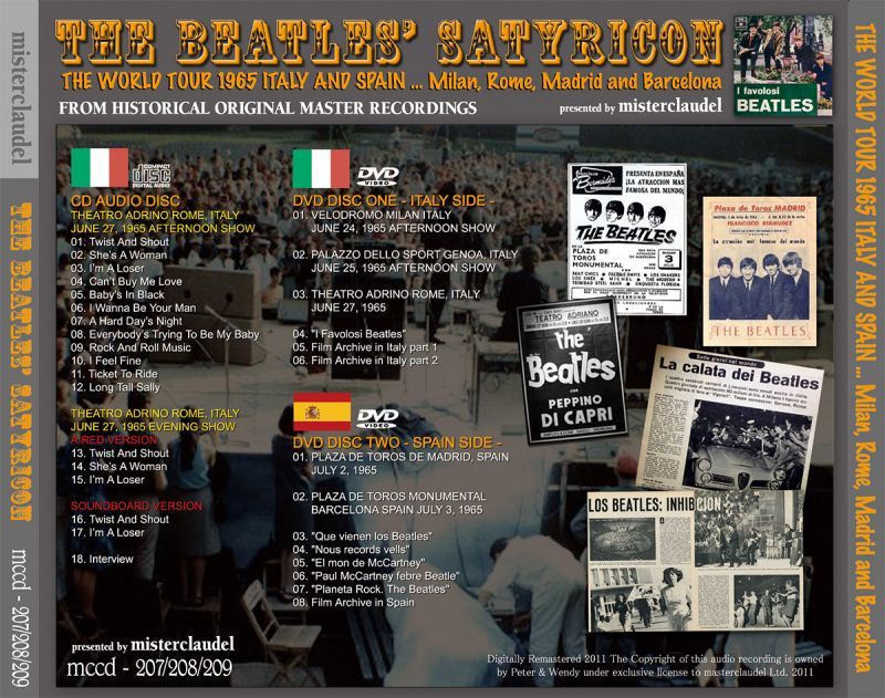 THE BEATLES / BEATLES' SATYRICON 【CD+2DVD】 - BOARDWALK