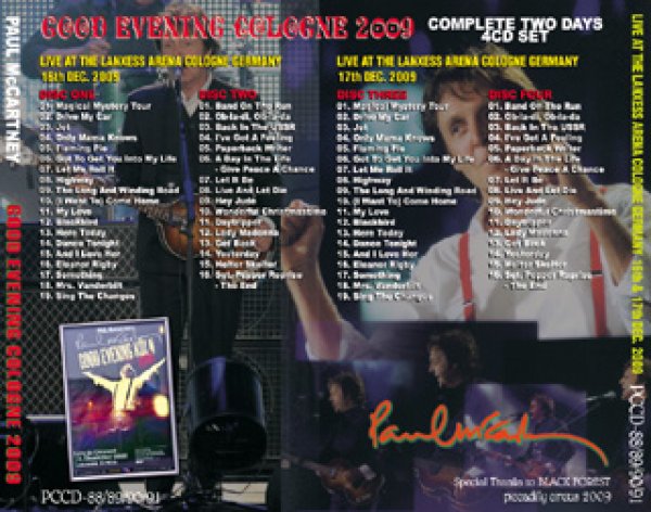 画像2: PAUL McCARTNEY / GOOD EVENING COLOGNE 2009 【4CD】 (2)