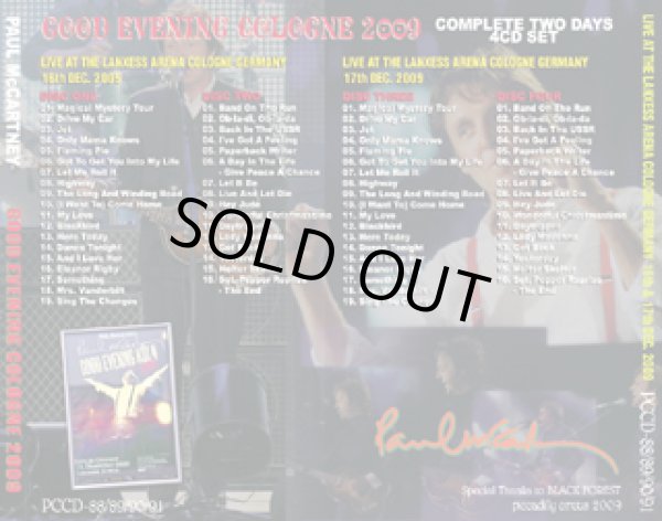 画像2: PAUL McCARTNEY / GOOD EVENING COLOGNE 2009 【4CD】 (2)