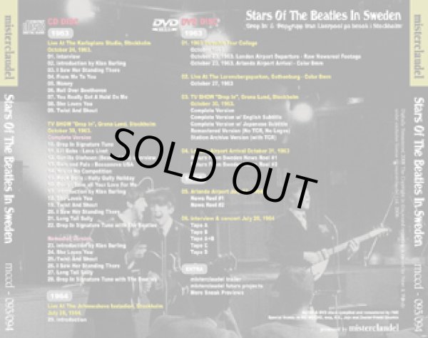 画像2: THE BEATLES / STARS OF THE BEATLES IN SWEDEN 【CD+DVD】 (2)
