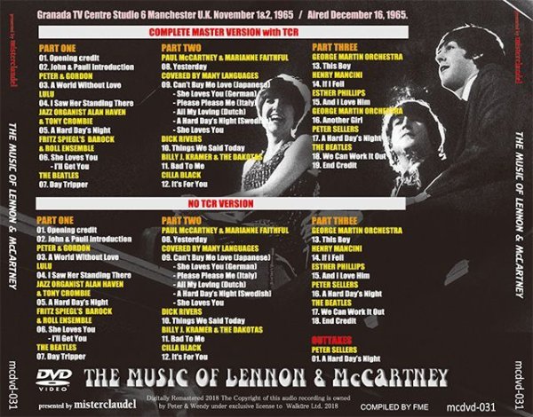 画像2: THE BEATLES / THE MUSIC OF LENNON & McCARTNEY 【DVD】 (2)