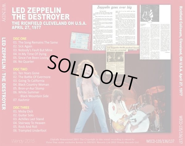 画像2: LED ZEPPELIN / THE DESTROYER 【3CD】 (2)