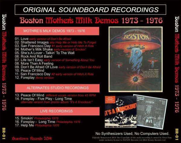 画像2: BOSTON / MOTHER'S MILK DEMO 【1CD】 (2)