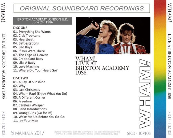 画像2: WHAM! / LIVE AT BRIXTON ACADEMY 1986 【2CD】 (2)
