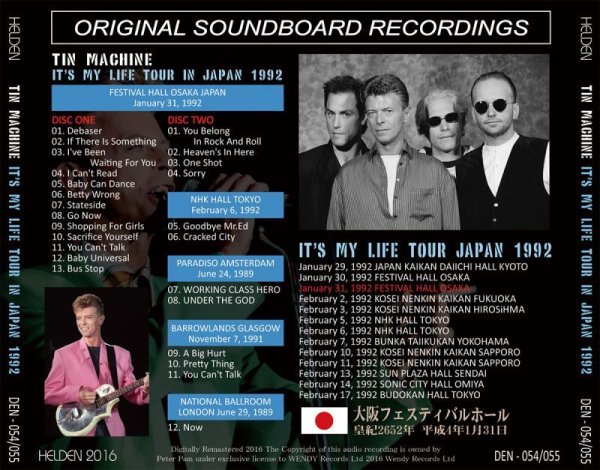 画像2: DAVID BOWIE / IT'S MY LIFE TOUR IN JAPAN 1992 【2CD】 (2)