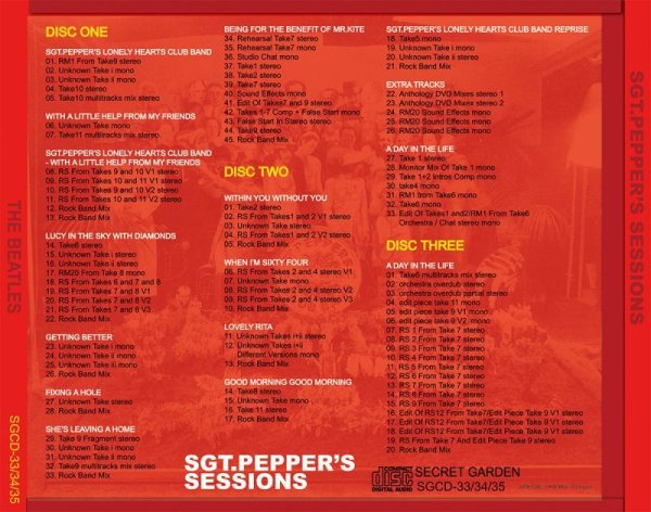 画像2: THE BEATLES / SGT.PEPPER'S SESSIONS 【3CD】 (2)