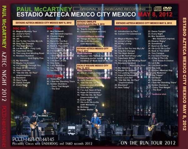 画像2: PAUL McCARTNEY / AZTEC NIGHT 2012 【3CD+DVD】 (2)