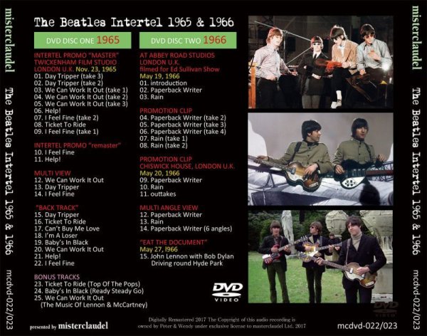 画像2: THE BEATLES INTERTEL 1965 & 1966 【2DVD】 (2)