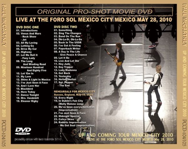 画像6: PAUL McCARTNEY / HOLA CUIDAD DE MEXICO!, HOLA CHILANGOS!!! 【3CD+2DVD】 (6)