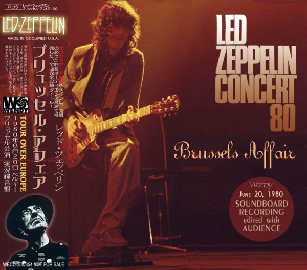 画像1: LED ZEPPELIN / BRUSSELS AFFAIR 1980 【2CD】 (1)