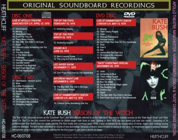 画像2: KATE BUSH / SEASON OF THE WITCH 【2CD+DVD】 (2)