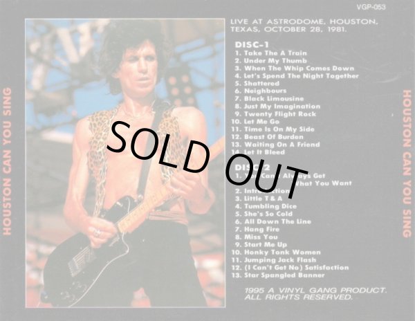 画像2: VGP-053 THE ROLLING STONES / HOUSTON CAN YOU SING (2)