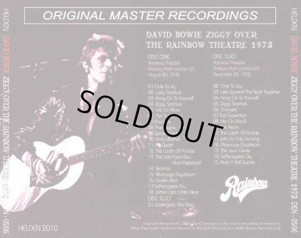 画像2: DAVID BOWIE / ZIGGY OVER THE RAINBOW THEATRE 1972 【2CD】 (2)