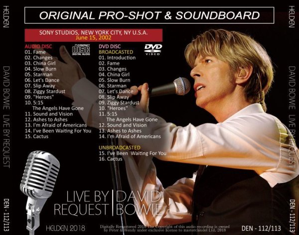画像2: DAVID BOWIE / LIVE BY REQUEST 【CD+DVD】 (2)