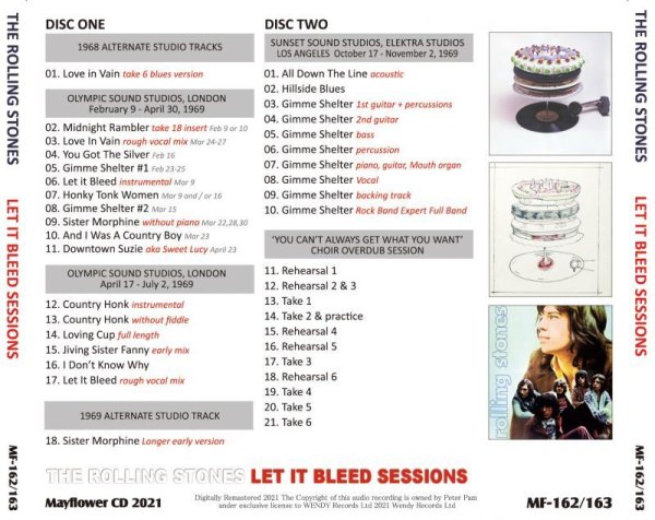 画像2: THE ROLLING STONES LET IT BLEED SESSIONS 2CD (2)
