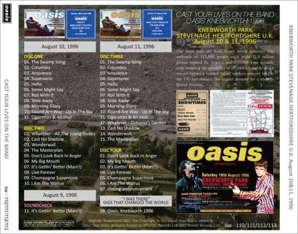 oasis / live in the USA 1996 ツアーパンフレット oasis / live in the USA 1996 ツアーパンフレット oasis / live