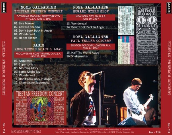 画像3: OASIS 1997 TIBETAN FREEDOM CONCERT CD (3)