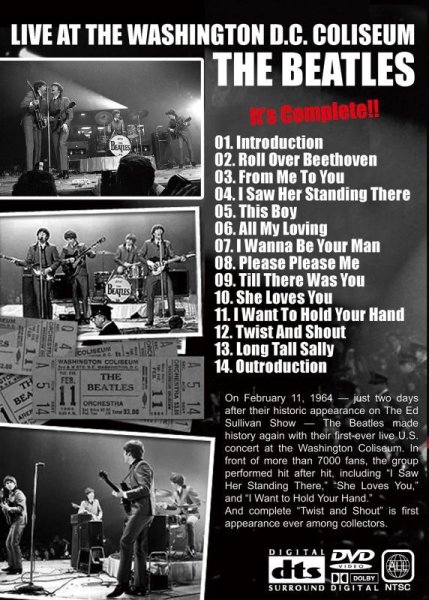 画像2: THE BEATLES / LIVE AT THE WASHINGTON COLISEUM 【DVD】 (2)