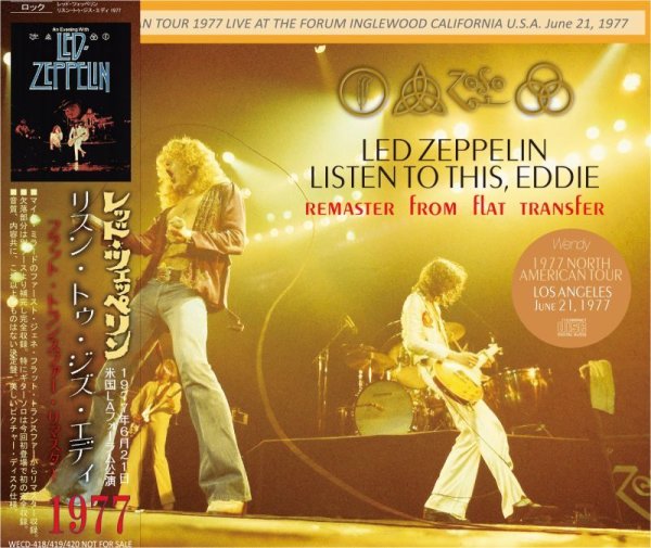 画像1: LED ZEPPELIN 1977 LISTEN TO THIS, EDDIE REMASTER FROM FLAT TRANSFER 3CD (1)