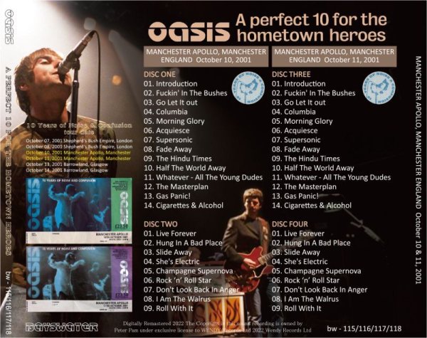 画像2: OASIS 2001 A PERFECT 10 FOR THE HOMETOWN HEROES 4CD (2)