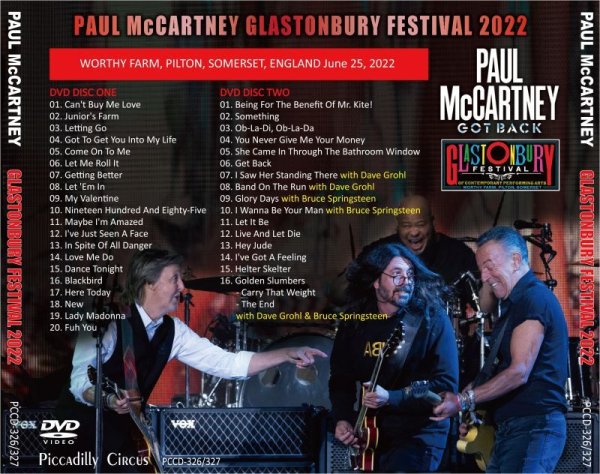 画像4: PAUL McCARTNEY 2022 GLASTONBURY FESTIVAL 3CD+2DVD (4)