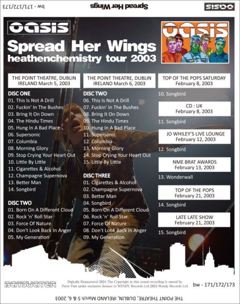 画像2: OASIS 2003 SPREAD HER WINGS 3CD (2)