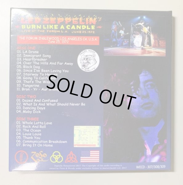 画像2: LED ZEPPELIN 1972 BURN LIKE A CANDLE paper sleeve 3CD (2)