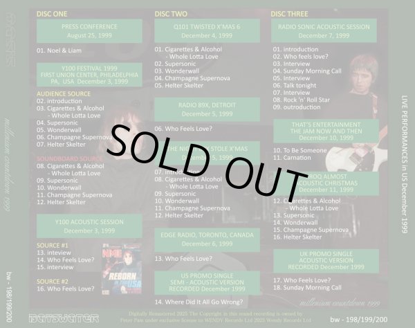 画像2: OASIS 1999 MILLENNIUM COUNTDOWN 3CD (2)