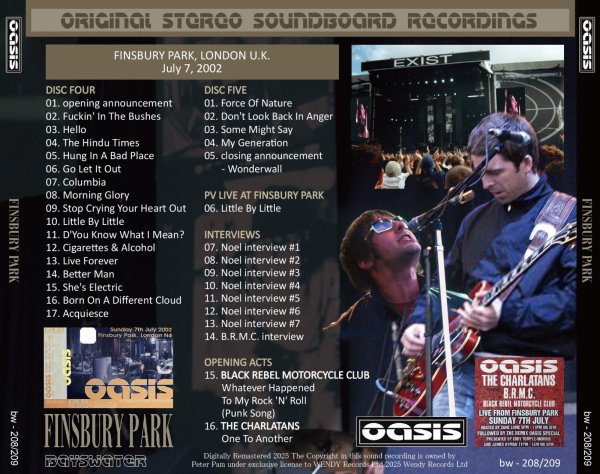 画像4: OASIS 2002 FINSBURY PARK 5CD (4)