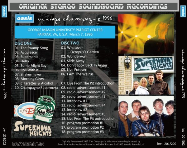 画像2: OASIS 1996 VINTAGE CHAMPAGNE 2CD (2)