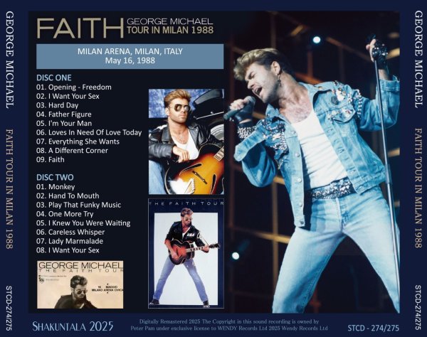 画像2: GEORGE MICHAEL 1988 FAITH TOUR IN MILAN 2CD (2)