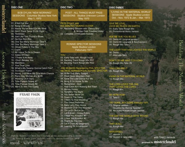 画像2: GEORGE HARRISON / BUILDING THE MATERIAL WORLD 3CD (2)