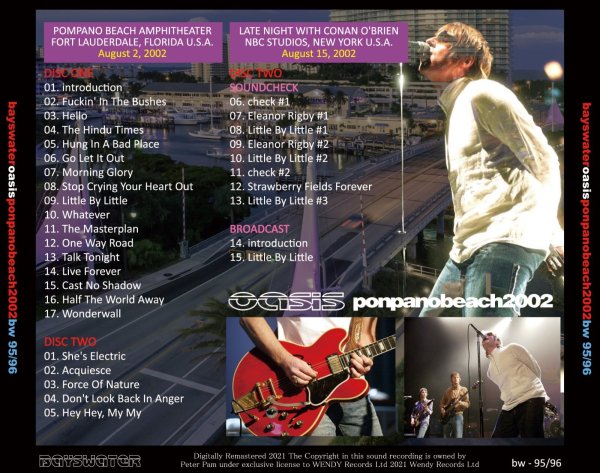 画像2: OASIS 2002 PONPANO BEACH 2CD (2)