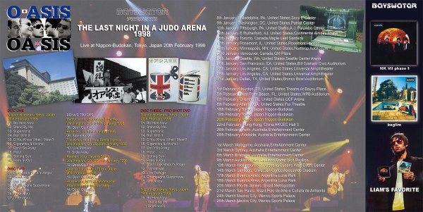 画像3: OASIS 1998 THE LAST NIGHTS IN A JUDO ARENA 2CD+DVD (3)