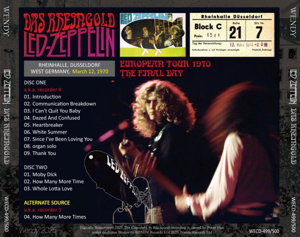 画像2: LED ZEPPELIN 1970 DAS RHEINGOLD 2CD (2)